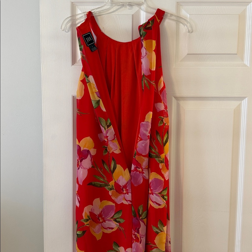 JH Floral Multicolor Summer Dress size 8 length 37” bust 32” brand new - Picture 5 of 9